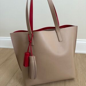 kate spade leather tote bag with tassels (foster court sasha)